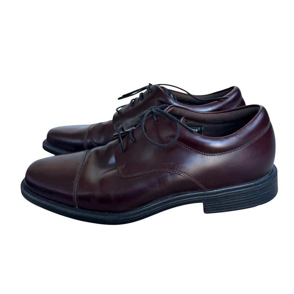 Rockport Ellingwood‎ Waterproof Leather Dress Lace-up Shoes Cap Toe Oxford Sz 10